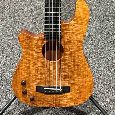 Carvin AC50L Custom USA Left Handed Fretless Acoustic Electric 5-string Bass image 2