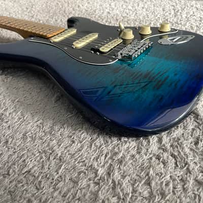 Fender Player Stratocaster HSS Plus Top 2019 Blue Burst Special Edition Guitar image 4