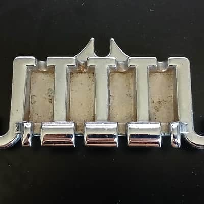Vintage Gibson EB Bass Guitar Bridge in Chrome No Saddles image 1