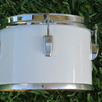 RARE! 1970's LUDWIG (Chicago) 10" WHITE CORTEX CONCERT TOM for DRUM SET! RM118 image 4