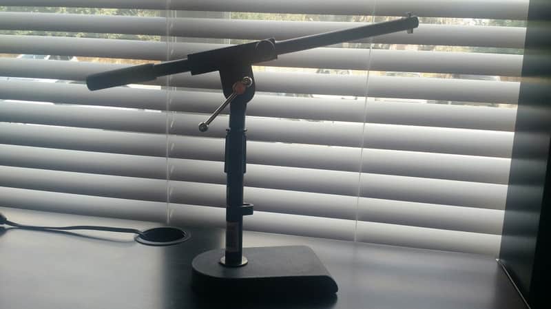 Proline MS112 Desktop Boom Mic Stand Black image 1