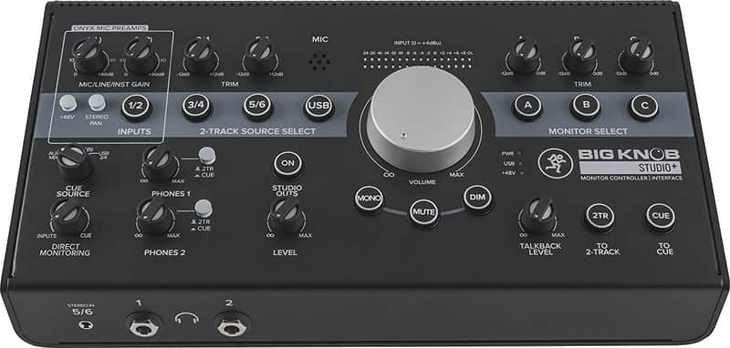Mackie Big Knob Series, 4x3 Studio Monitor Controller 192kHz USB I/O (BIG KNOB STUDIO PLUS) image 1
