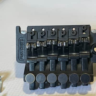 1980's Kramer Model Guitars Black Floyd Rose II Licensed Tremolo Guitar Bridge image 5