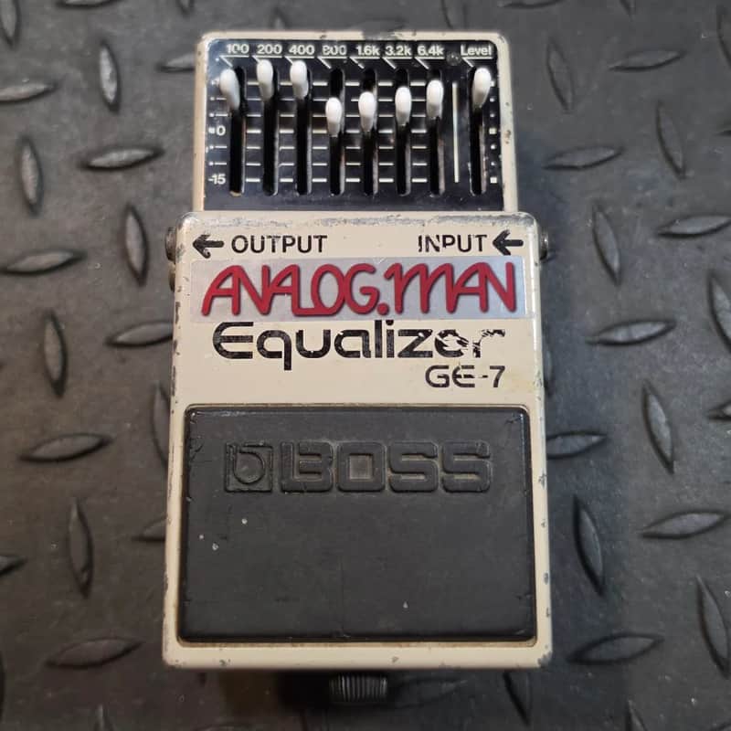 Analogman Boss GE-7 Graphic Equalizer Pro Mod EQ Japan MIJ Vintage Black Label Converted 9vDC PSA