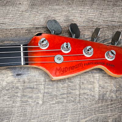 MyDream Partcaster Custom Built - Candy Tangerine Precision Hepcat 62 image 4