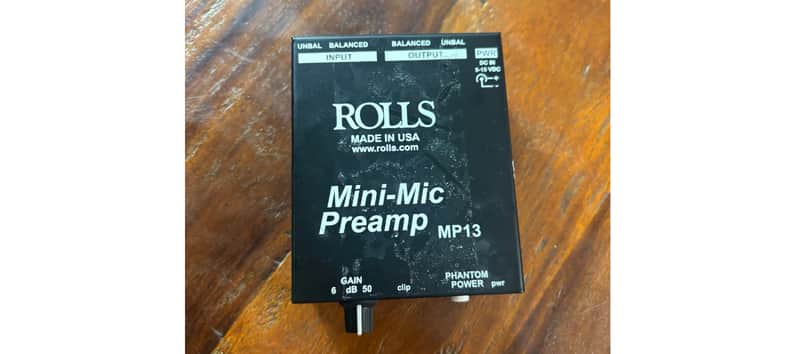 Rolls MP13 Mini Microphone Preamp 2010s - Black image 1