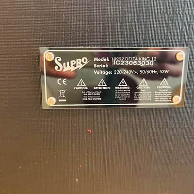 Supro 1822R Delta King 12 15-Watt 1x12" Guitar Combo 2021 - Present - Black / Black Stripes image 2