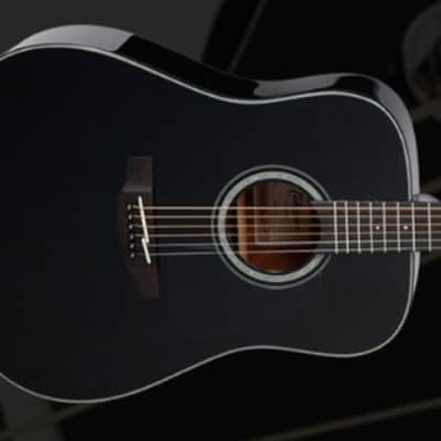 Takamine GD30 BLK G30 Series Dreadnought Acoustic Guitar Gloss Black image 1