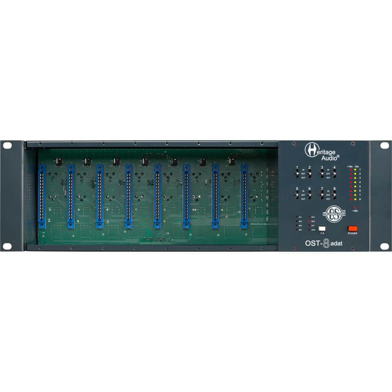 Heritage Audio OST-8 ADAT 8-Slot 500-Series Rack Frame image 1