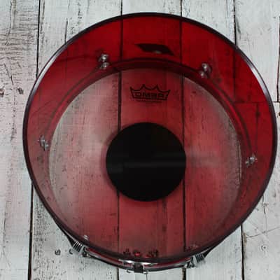Ludwig Vintage 1970s Vistalite Tom Drum Red Vistalite Acrylic 12 Inch Tom Drum image 8