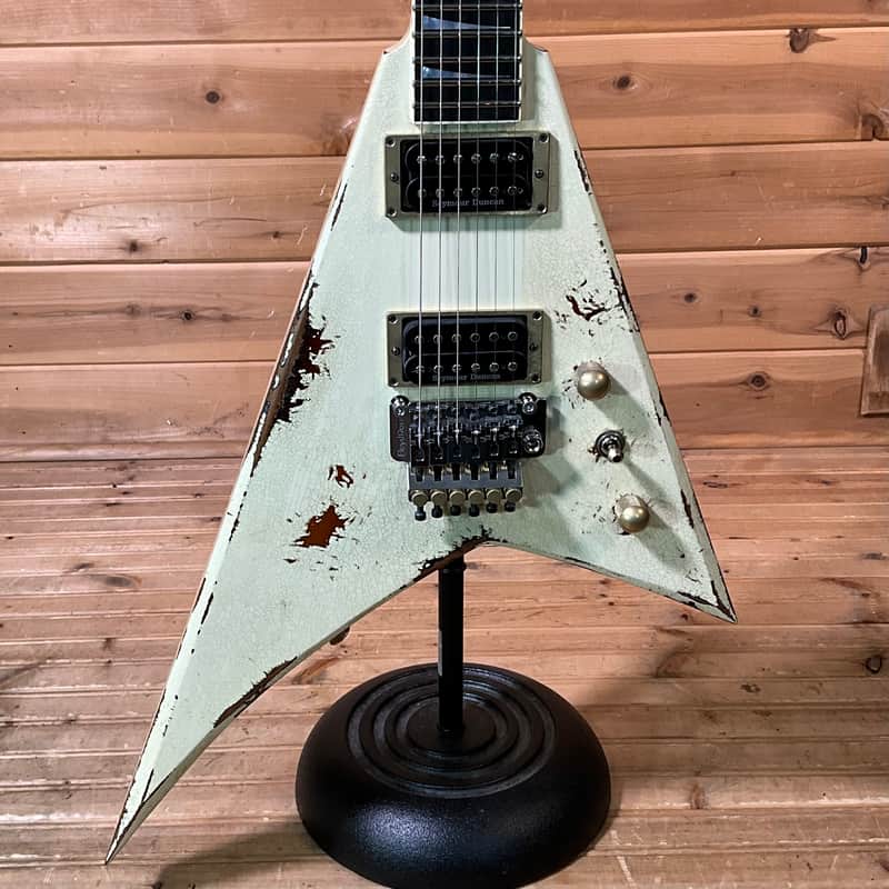 Jackson Custom Shop Special Edition Rhoads Electric Guitar - Vanilla Shake over 2 Tone Burst image 1