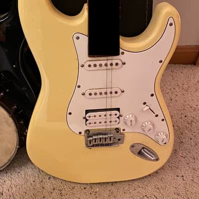 1998 Squier Strat Neck on Unknown HSS Body image 1