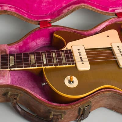 Gibson Les Paul Model Solid Body Electric Guitar (1954), ser. #4-0379, period brown hard shell case. image 18