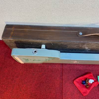 Vintage Teisco model 7 lap steel guitar set with homemade case image 19