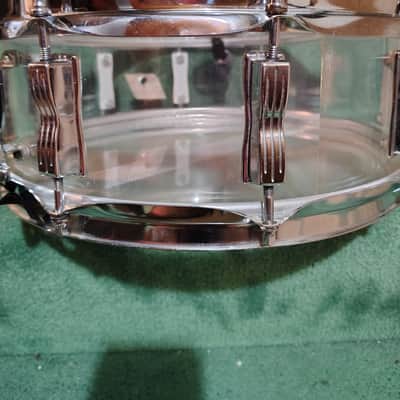 Ludwig Vistalite 14"(Diameter)x5"(Depth) Snare Drum 1970's - Clear Acrylic image 5
