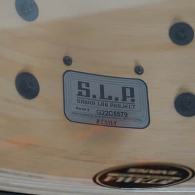 Tama 6.5x14" SLP Limited G-Hickory Snare Drum - Gloss Natural Elm image 7