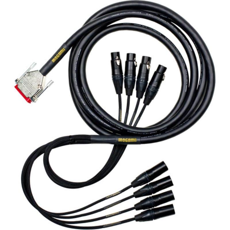 Mogami Gold AES/EBU DB25 to 4 XLR Male & 4 XLR Female Digital Audio Cable *for Apogee, Sony, Yamaha & Mackie 3') image 1