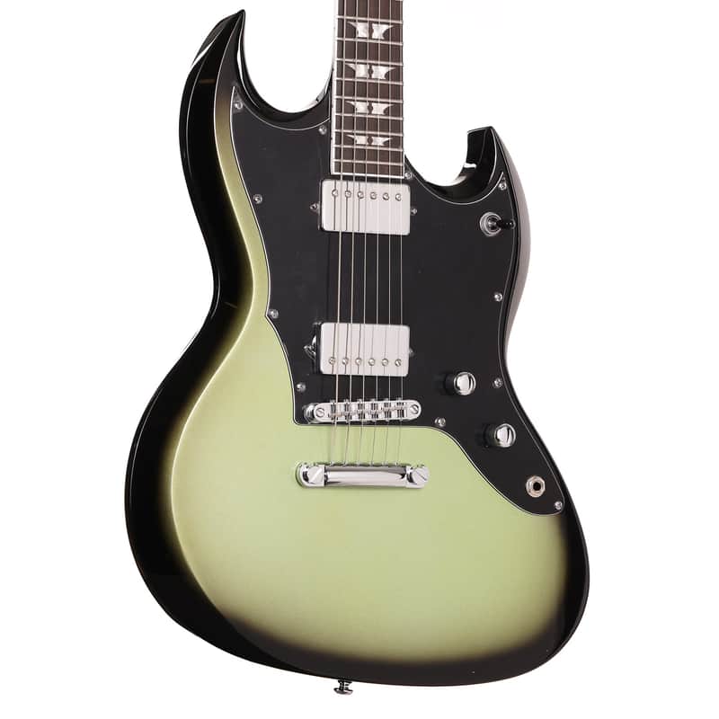 Woodrite Guitars Switchblade HT Guitar Aged Silverburst image 1