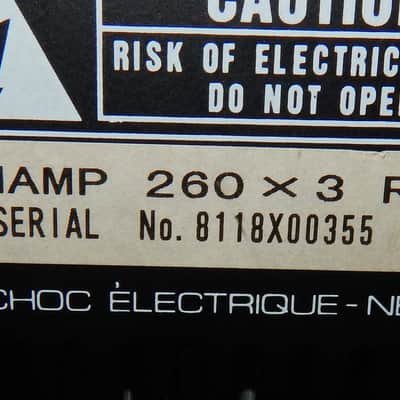 Sonance Sonamp 260 x 3 RMF power amplifier with built in 3 pair output speaker selector image 5