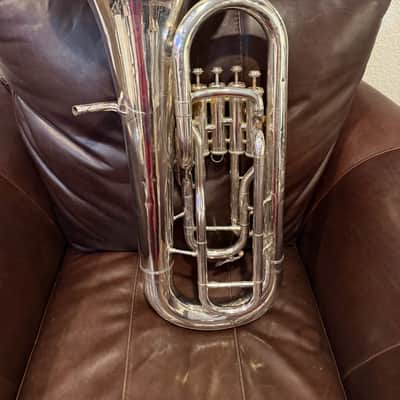 Yamaha YEP-321S Intermediate 4-Valve Euphonium 2010s - Silver-Plated image 5