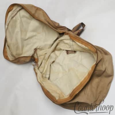 9x13" Canvas Fabric Tom Drum Case Soft Shell Vintage 30s-40s USA **repair zipper image 4