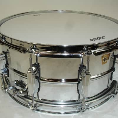 Ludwig LB402B Supraphonic 14"x6.5" Chrome Over Brass Snare Drum image 3