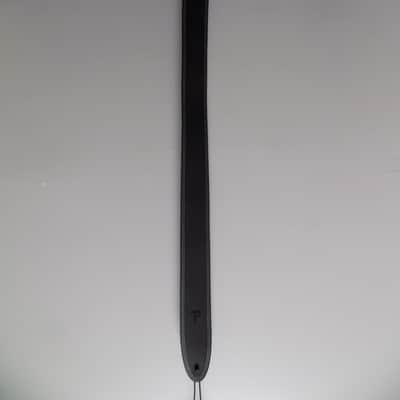 Perri’s Leathers P25ST-175 2.5" Black w/ Contrasting Double Stitch Guitar Strap image 2