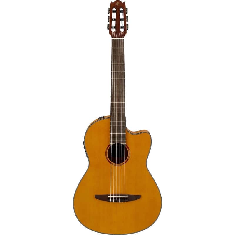 Yamaha NCX1FM Cutaway Acoustic Electric Classical Guitar, Natural image 1