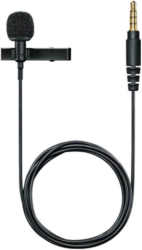 Lavalier Microphone for iPhone & Tablet - External Clip On Mini Lapel Mic for Video Recording & Vlogging with 3.5mm Connector, Windscreen, Mount & Carrying Pouch image 1