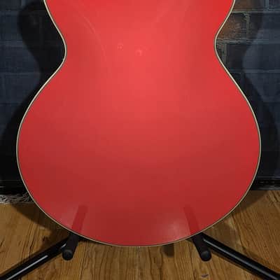 D'Angelico Premier SS Semi-Hollow Single Cutaway Stairstep Tailpiece, Ovangkol Fretboard Fiesta Red w/ Original Gig Bag image 18