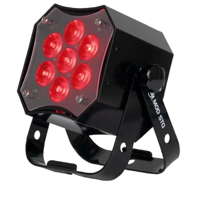(4) American DJ MOD STQ Compact LED DMX Par Wash Lights w/Remote+Fogger+Cables image 22