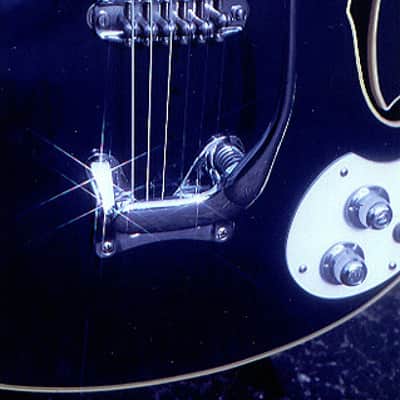 Semie Moseley's PERSONAL Mosrite Blue Gospel Prototype 1965-67 Transparent Blue image 2