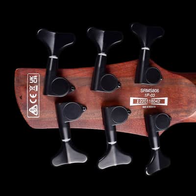 Ibanez SRMS806-BTT Bass Workshop Multi-Scale Soundgear 2022 - Brown Topaz Burst image 8