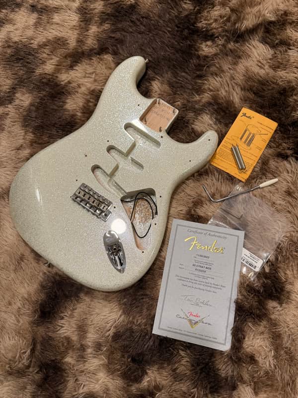 2023 Fender Custom Shop ‘65 NOS Stratocaster Loaded Body - Olympic White Sparkle image 1