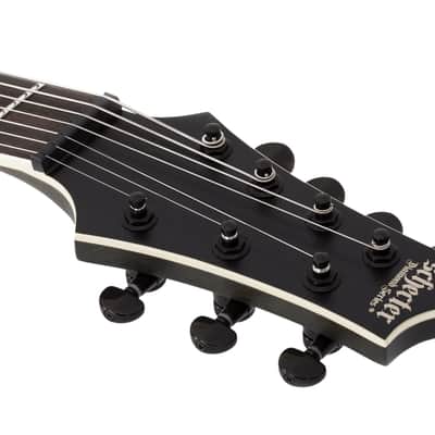 Schecter C-7 SLS Evil Twin Satin Black image 12
