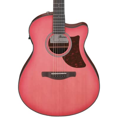 Ibanez AAM50CE Advanced Acoustic Auditorium Acoustic-electric Guitar - Coral Red Burst image 1