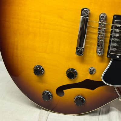 Heritage H-535 h535 Semi-Hollowbody Guitar with Case 2021 - Original Sunburst image 5