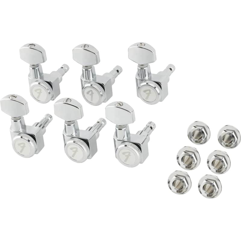 Fender Stratocaster/Telecaster Locking Tuning Machines, Short Post, Chrome, Set of 6 (099-0818-105) image 1