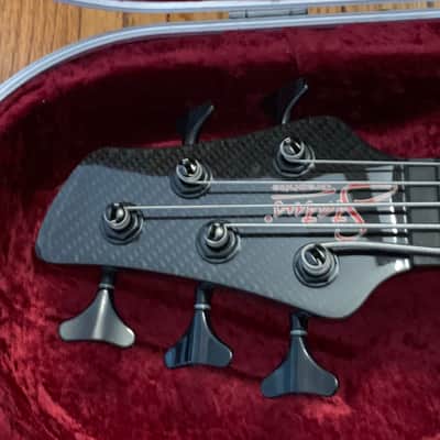Status Graphite Chris Wolstenholme signature 5 string bass, graphite neck with wrap around leds 2013 Graphite Weave image 14