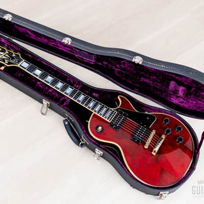 1975 Gibson Les Paul Custom Vintage Guitar Cherry w/ T Tops, Case image 20