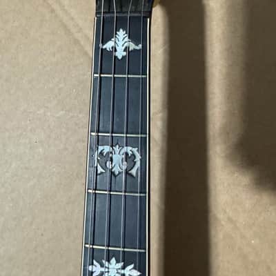 Vintage La Scala Grande Tenor Banjo w/ Original Case Ornate Inlays image 5