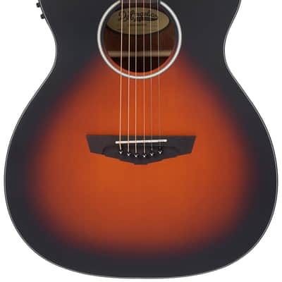 D'Angelico DAPLSOMSVSBCP PREMIER TAMMANY LS OM Body Mahogany Laminated Mahogany Scarf Neck 6-String Acoustic-Electric Guitar image 5