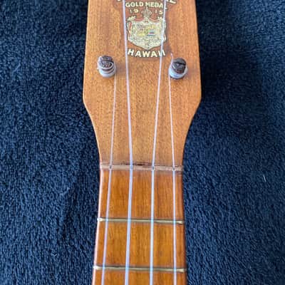 Vintage Jonah Kumalae Hawaiian Solid Koa Soprano Ukulele image 2