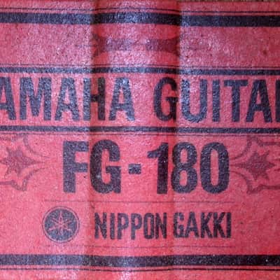 Yamaha FG-180 Jumbo Dreadnought 1966 - 1974 - Natural image 23