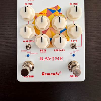Demonfx RAVINE Reverb Delay Numerous Set Options Guitar Effect