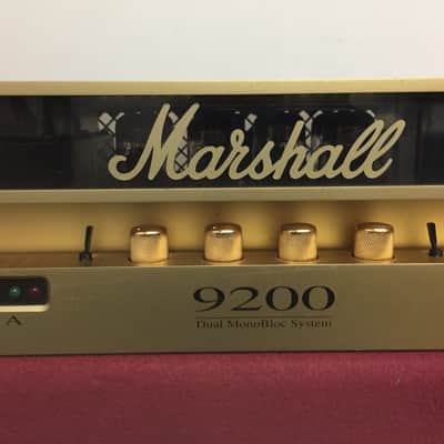 Marshall 9200 5881/EL34 100/100 Dual Monoblock Rack Power Amp 2010s - Gold image 4
