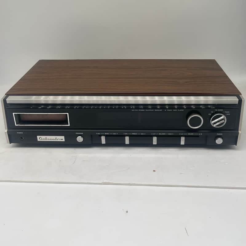 Ambassador Stereo Receiver 8 Track Player VTG Rare Japan *TESTED WORKING image 1