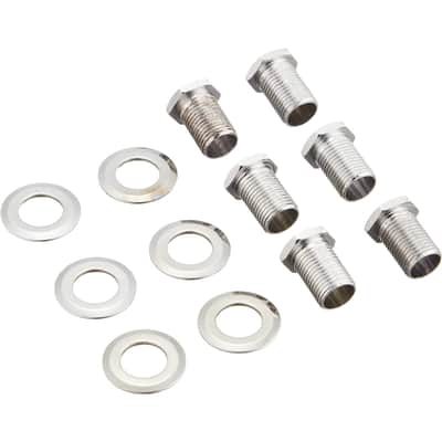 Fender Stratocaster/Telecaster Locking Tuning Machines with Vintage Buttons, Polished Chrome image 5
