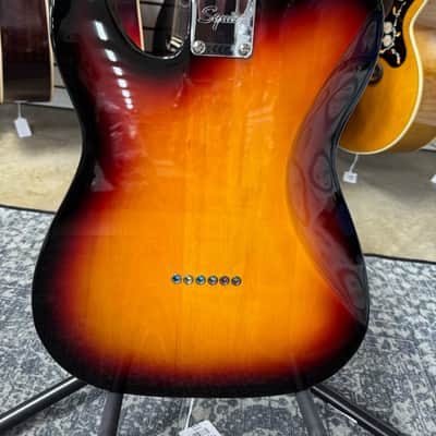 Squier Affinity Telecaster with Maple Fretboard, String Through Body - 3-Tone Sunburst - B Stock image 7
