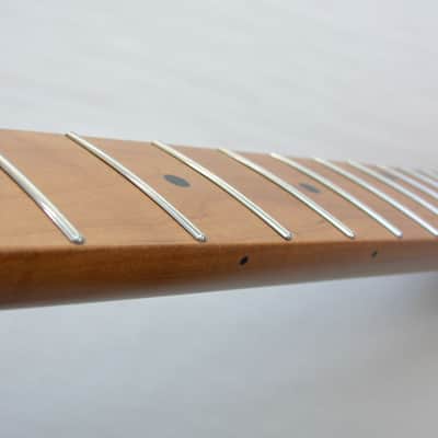 STAINLESS STEEL FRETS / Stratocaster Guitar Neck /Roasted, Vintage Style image 5
